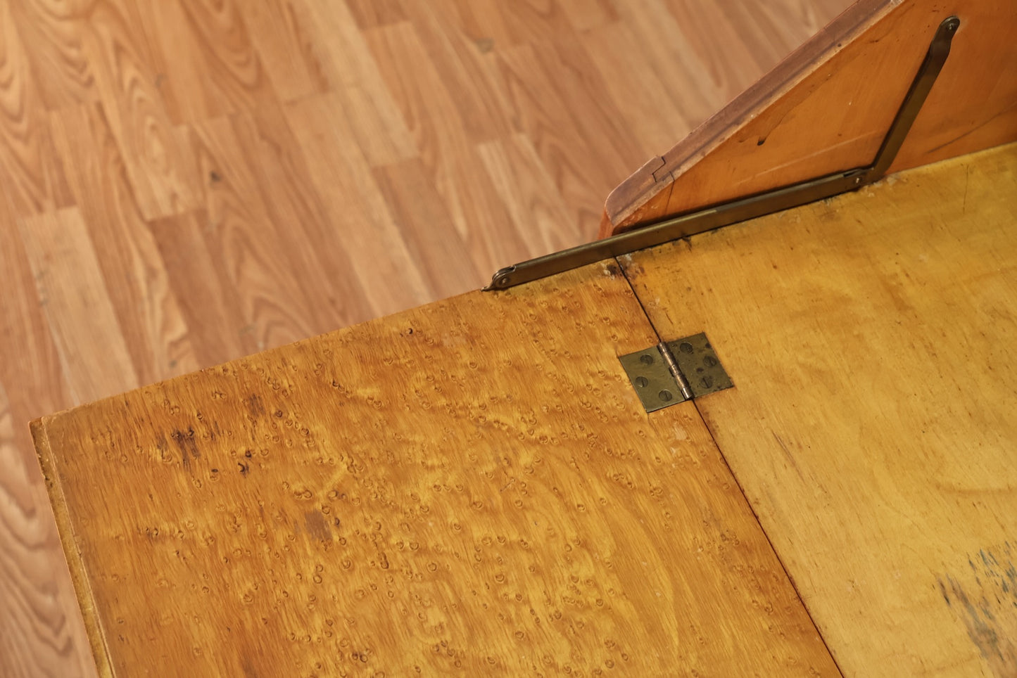 Birdseye Maple Secretary Desk - ONLINE ONLY