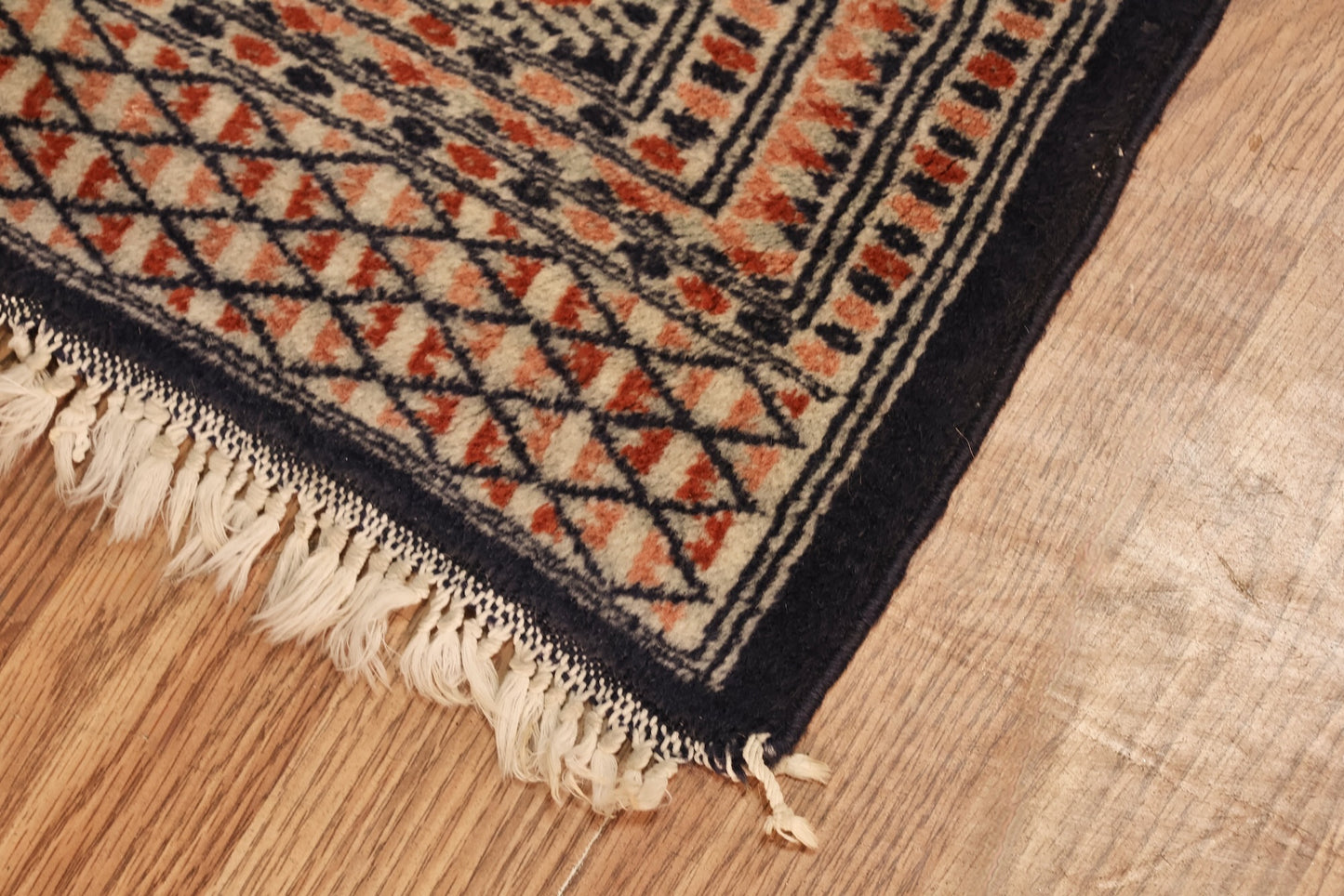 Navy Medallion Wool Area Rug