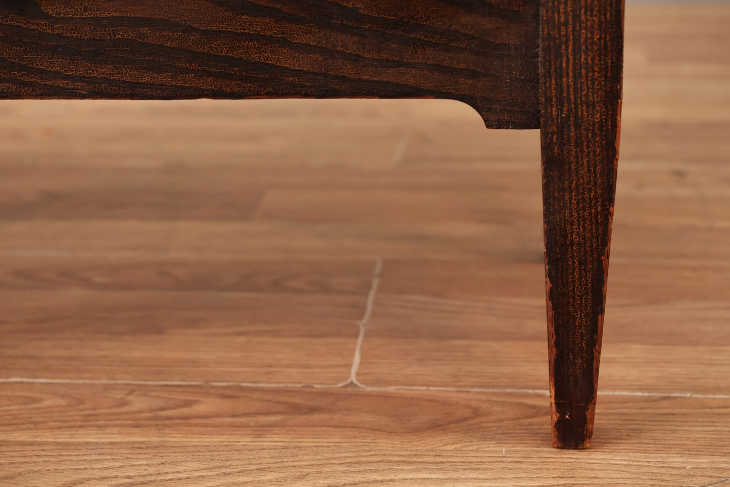Slim Dark Oak & Glass Cabinet - ONLINE ONLY