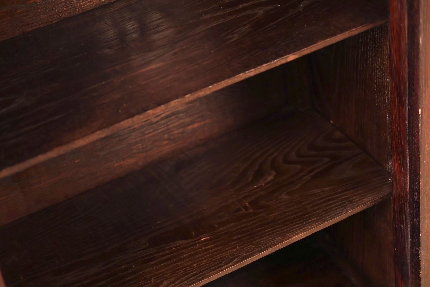 Slim Dark Oak & Glass Cabinet - ONLINE ONLY