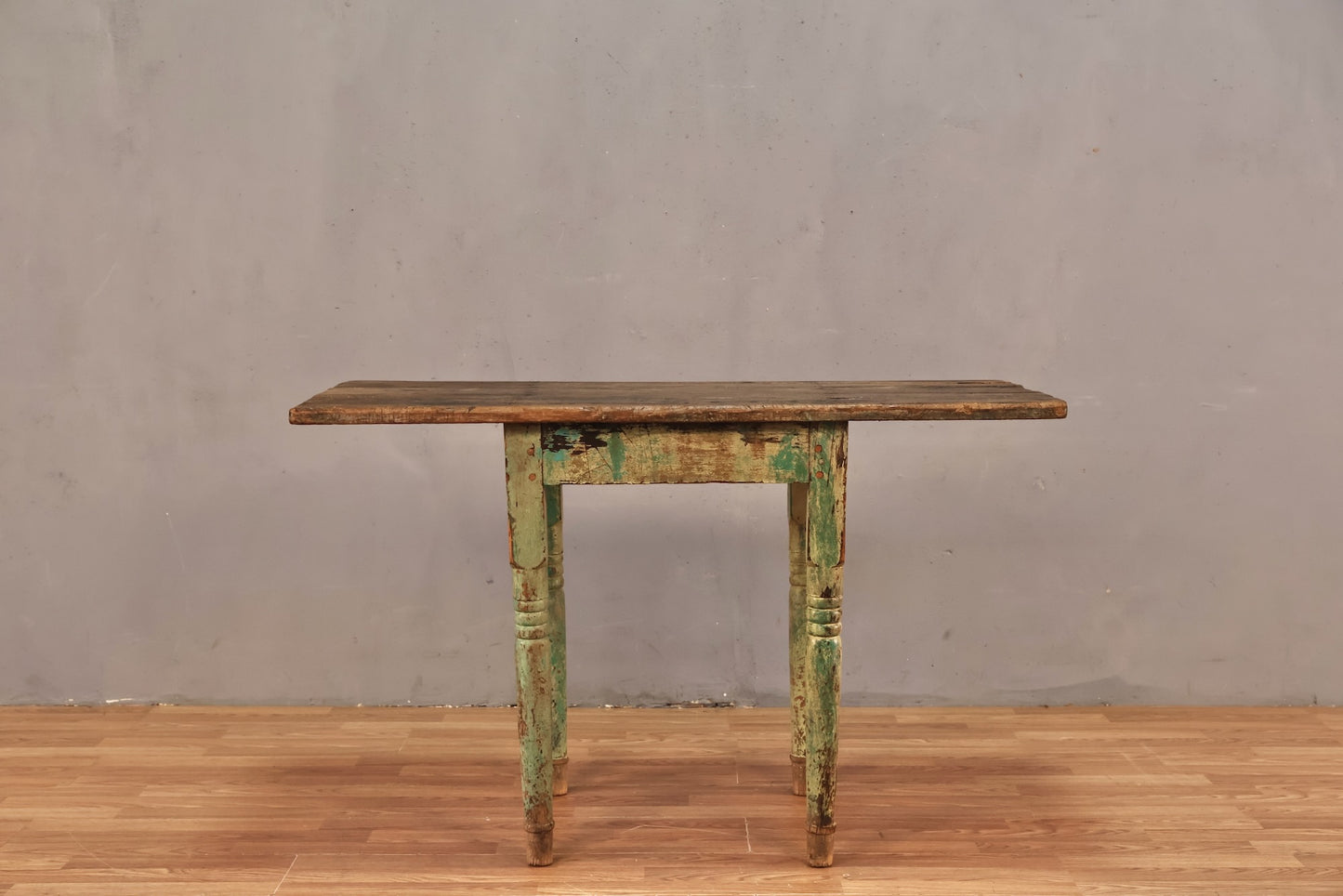 Distressed Farmhouse Green Kitchen Table