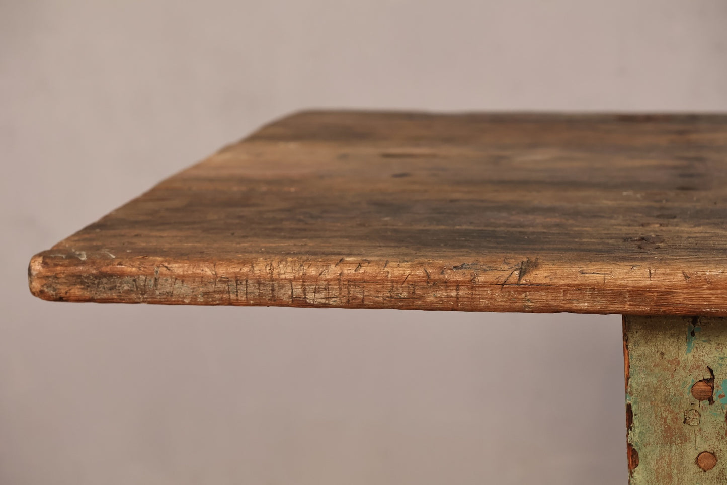Distressed Farmhouse Green Kitchen Table
