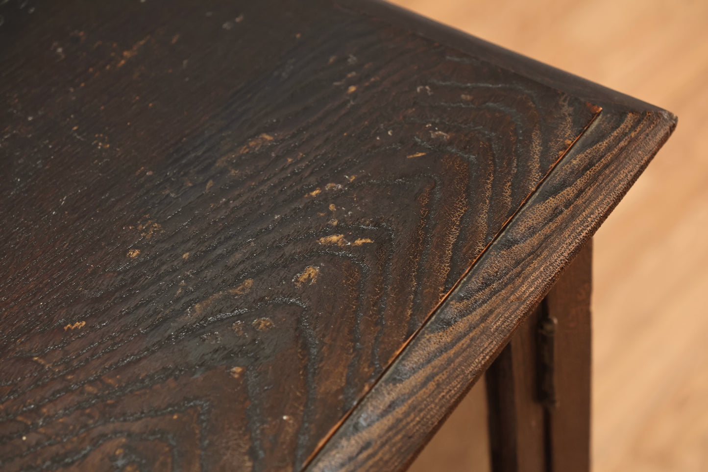 Slim Dark Oak & Glass Cabinet - ONLINE ONLY