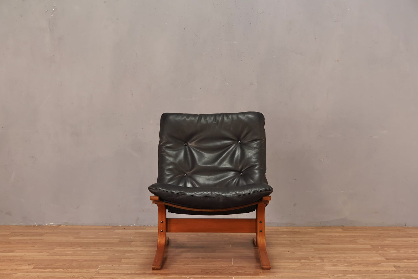 Ingmar Relling "Siesta" Leather & Teak Lounge Chair - ONLINE ONLY