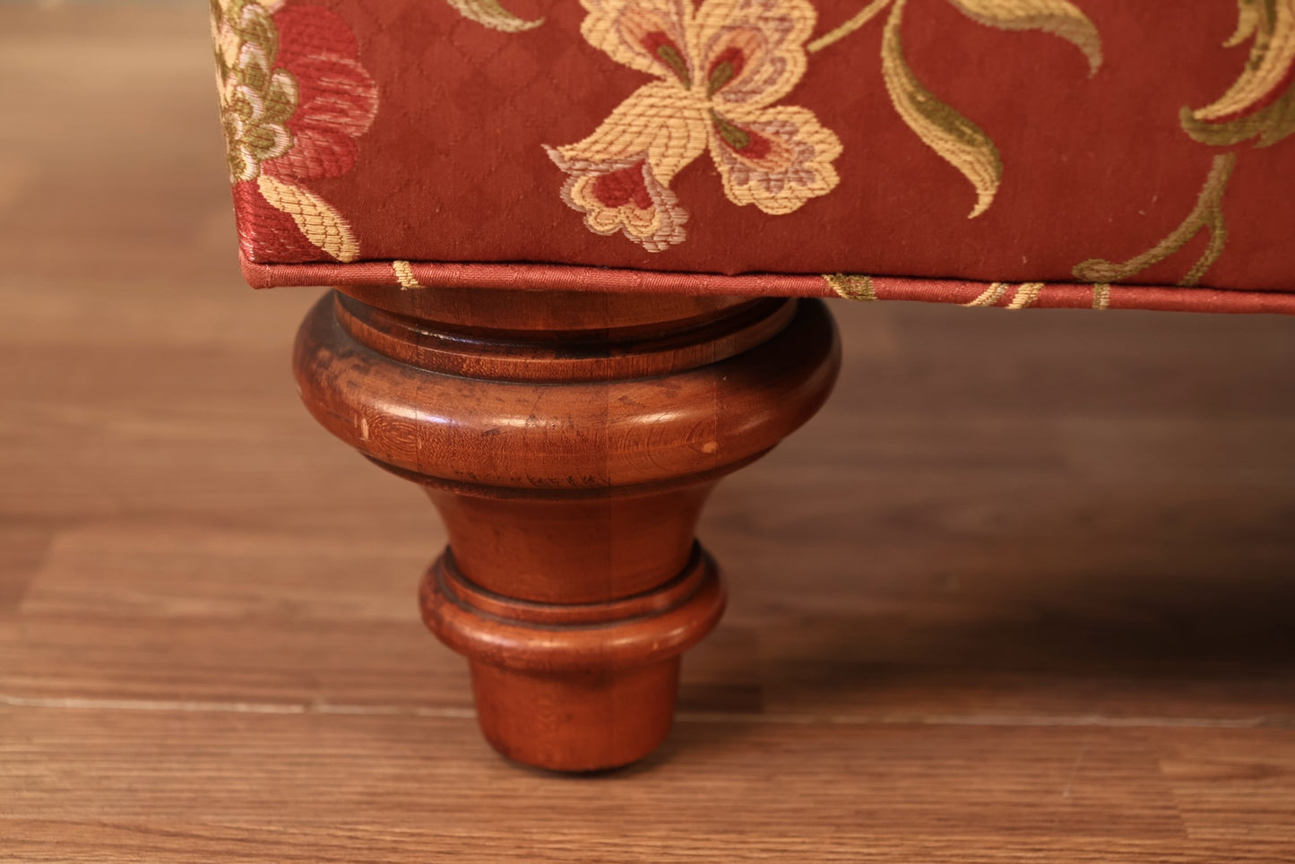 Tufted Scarlet Floral Club Chair - ONLINE ONLY