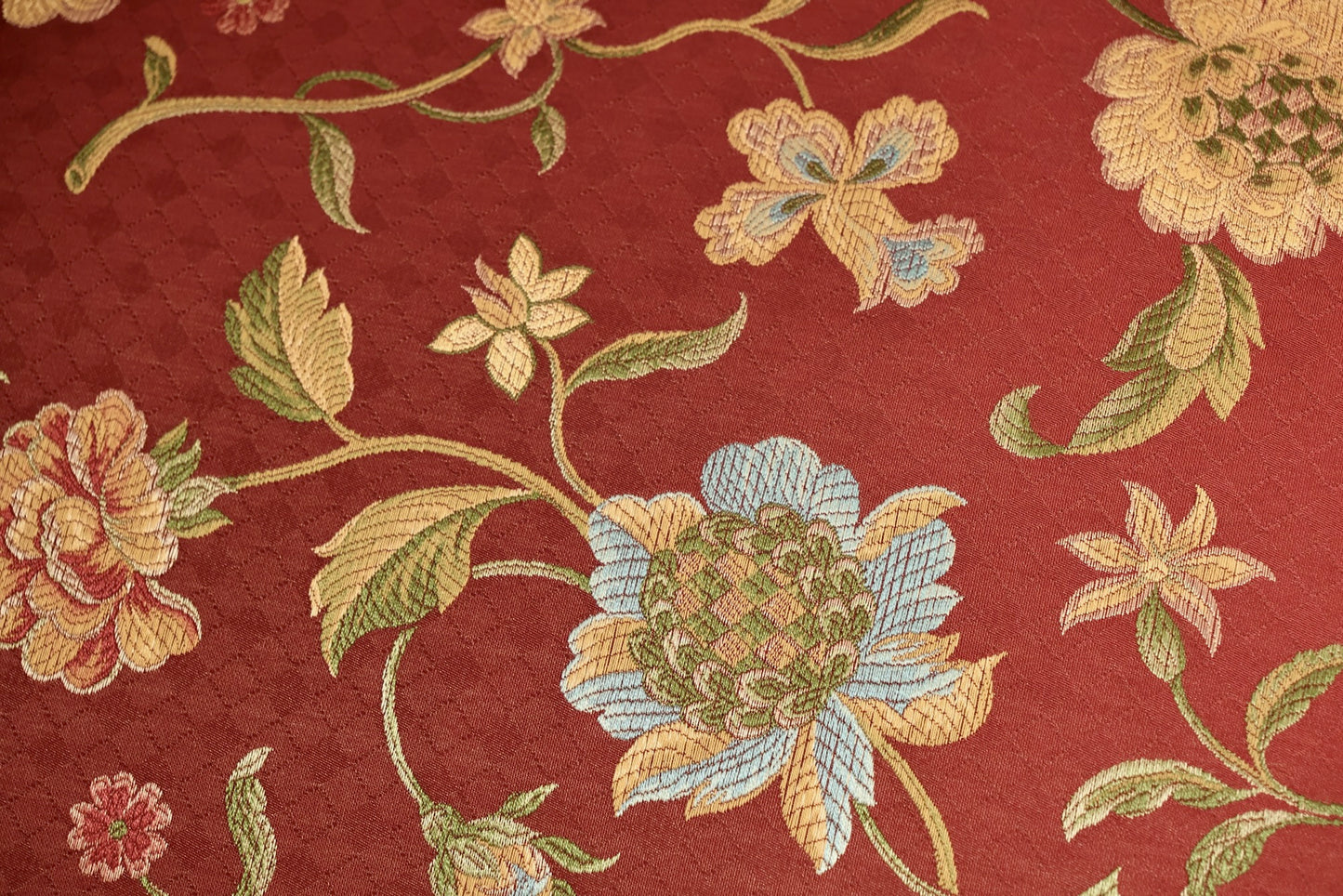Tufted Scarlet Floral Club Chair - ONLINE ONLY