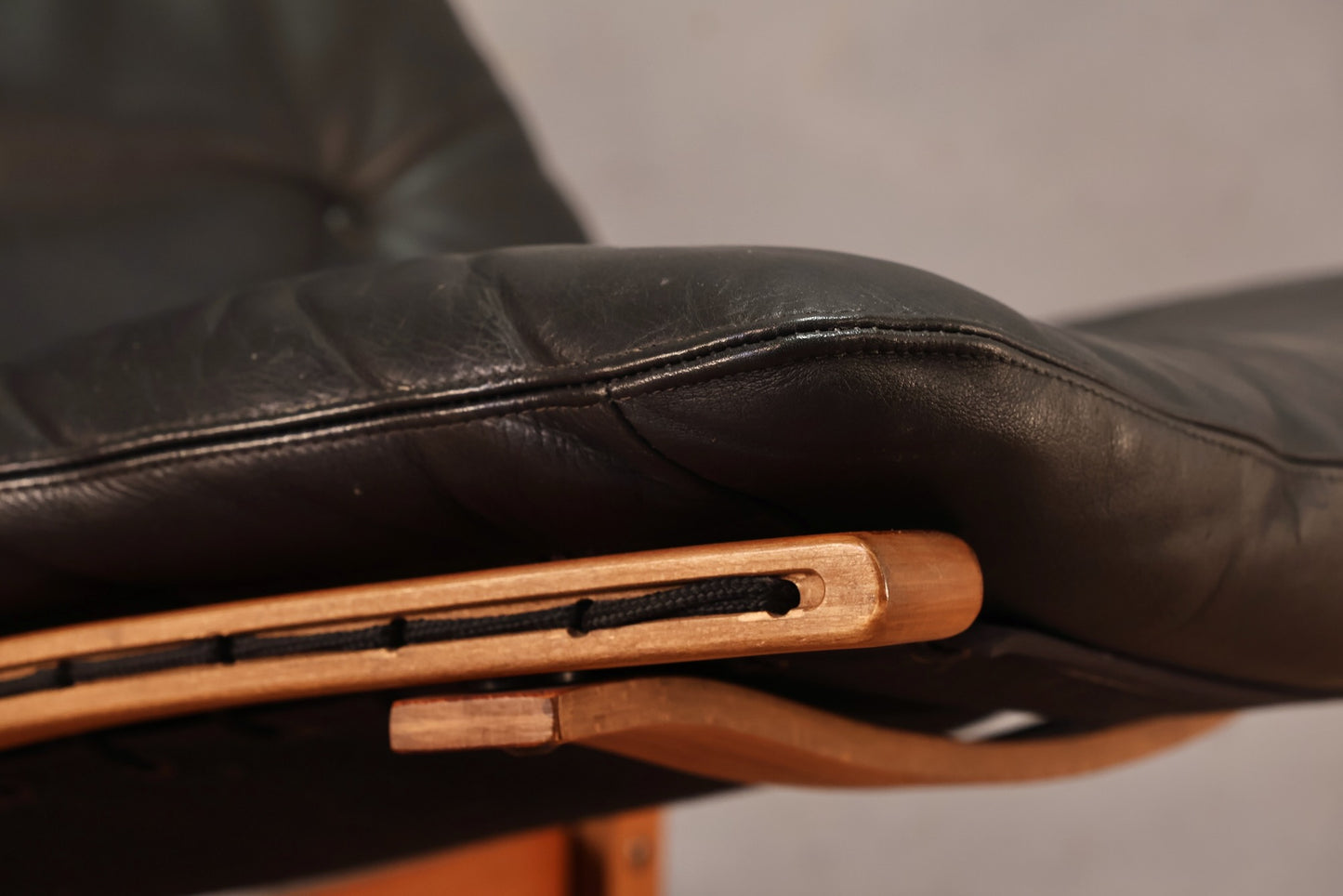 Ingmar Relling "Siesta" Leather & Teak Lounge Chair - ONLINE ONLY