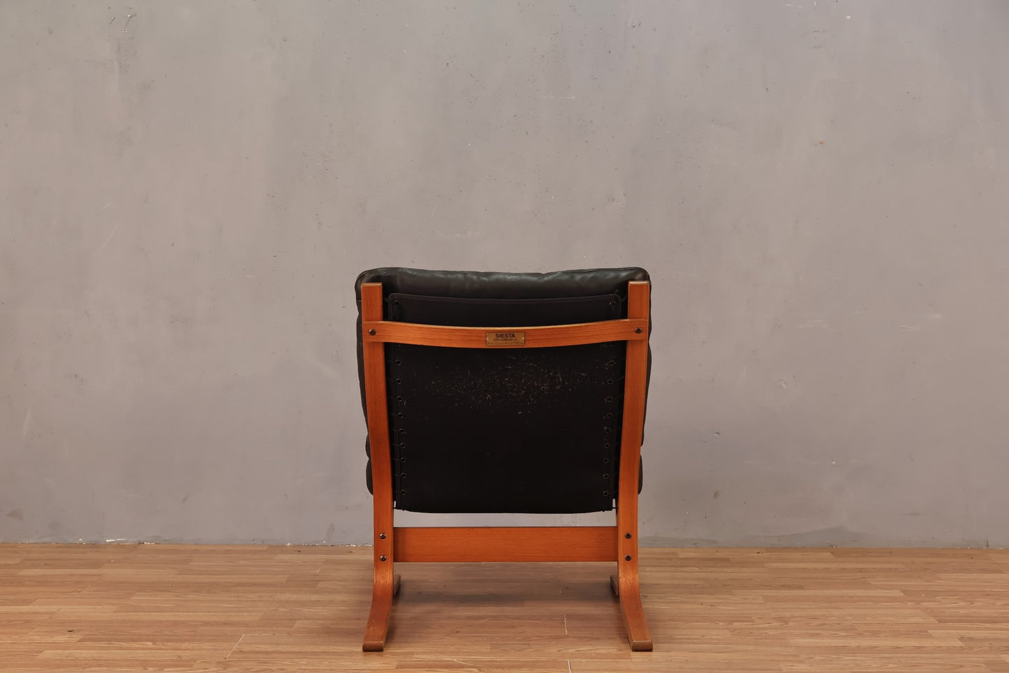 Ingmar Relling "Siesta" Leather & Teak Lounge Chair - ONLINE ONLY