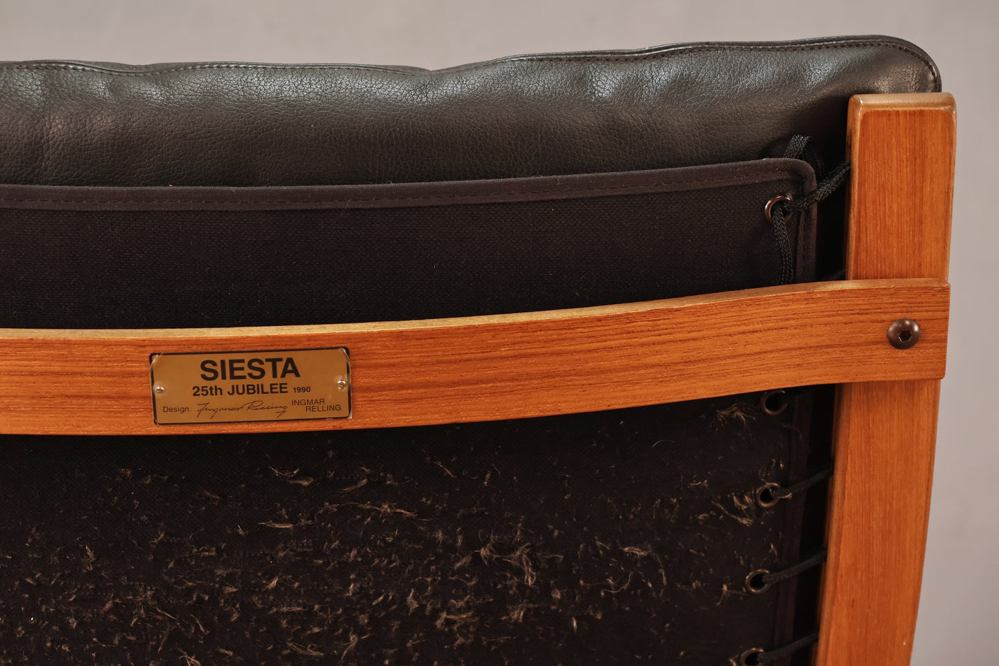 Ingmar Relling "Siesta" Leather & Teak Lounge Chair - ONLINE ONLY