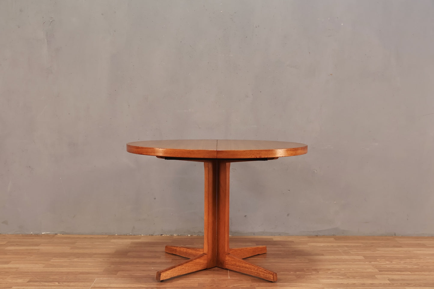 Teak Round Dining Table with Leaf