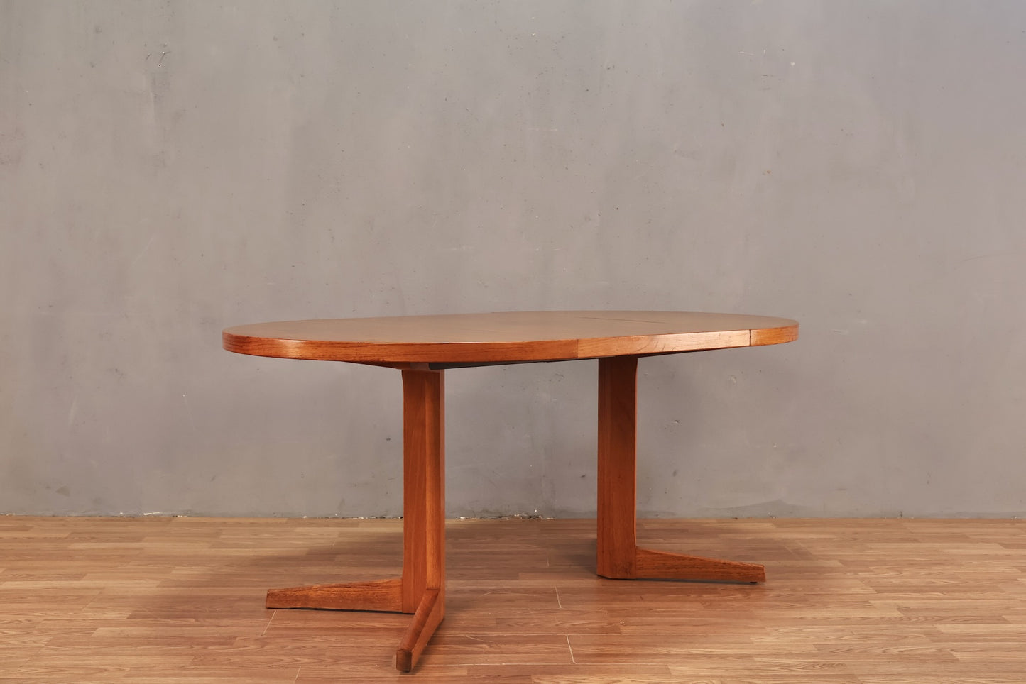 Teak Round Dining Table with Leaf