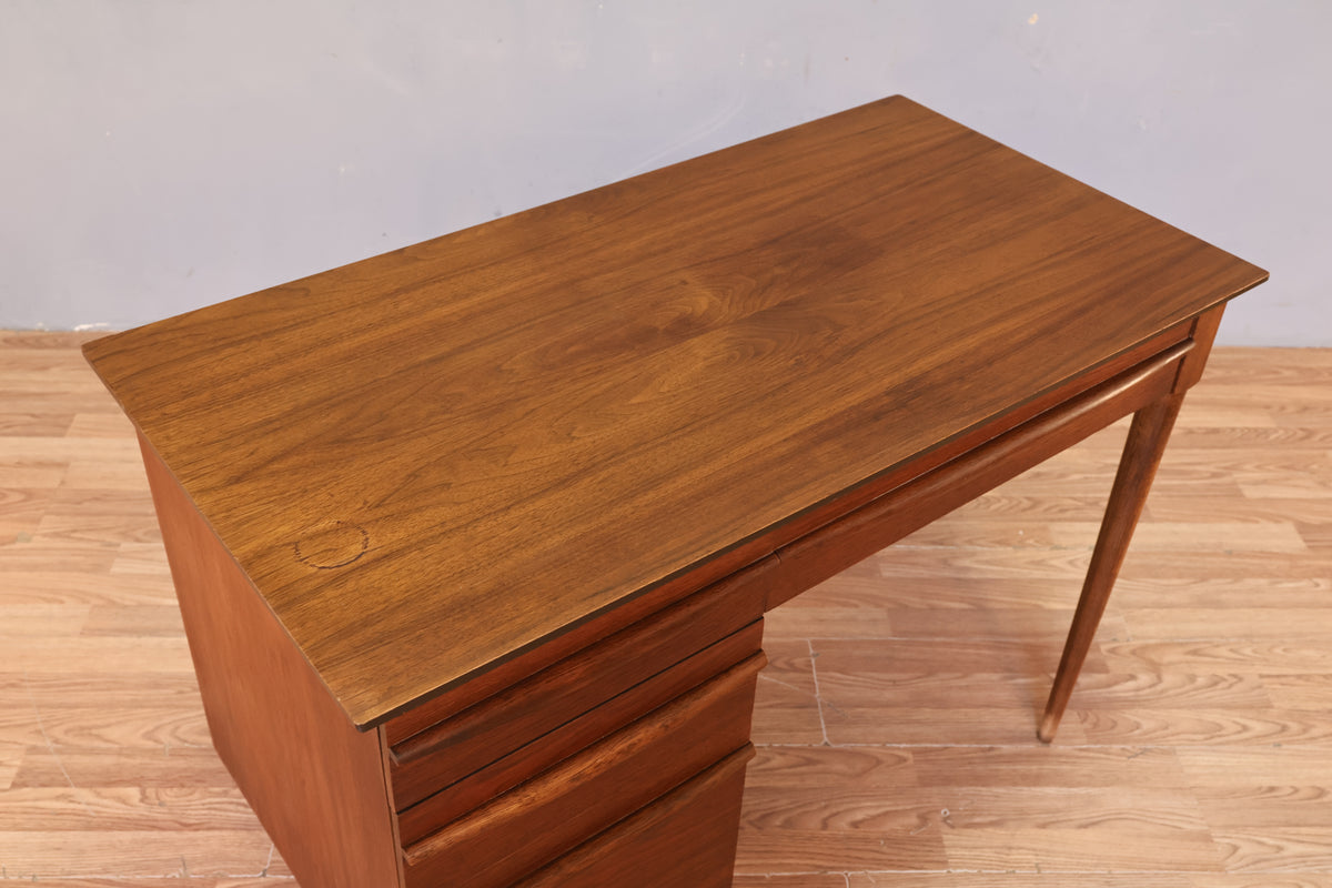 Flanders Walnut 4-Drawer Desk
