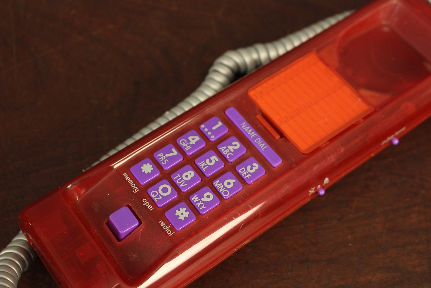 1980s Bordeaux Grape Swatch Twin Phone