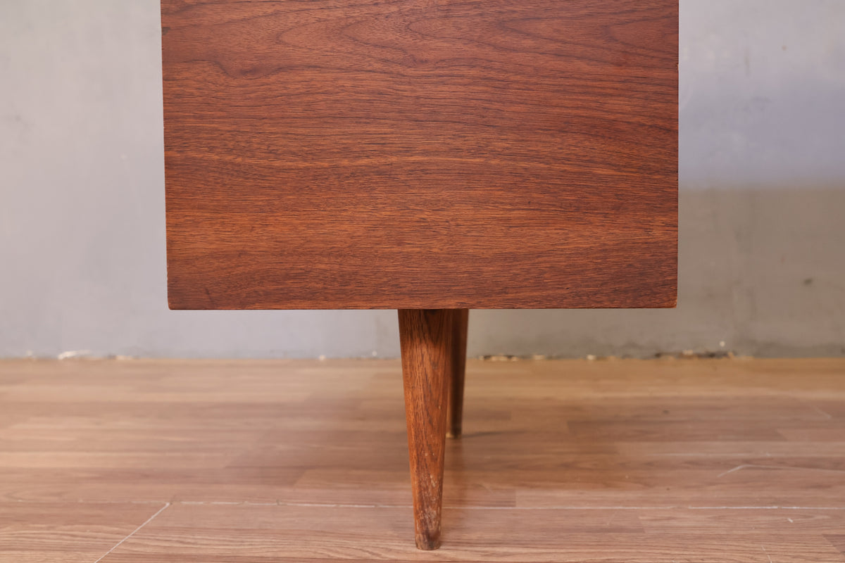Flanders Walnut 4-Drawer Desk