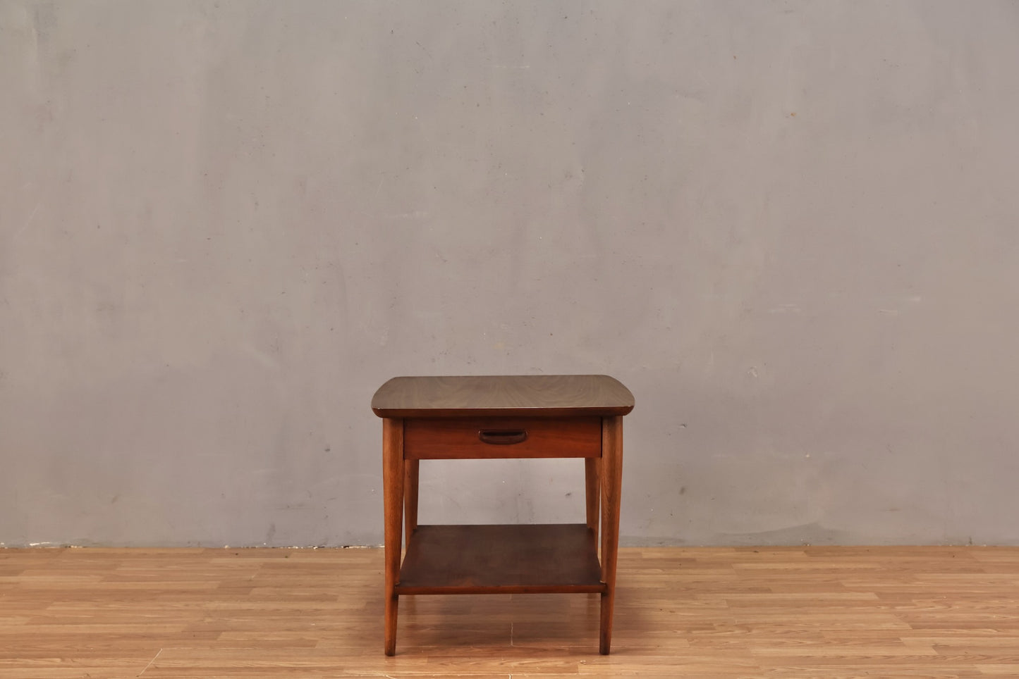 Lane Walnut & Laminate 1-Drawer End Table - ONLINE ONLY