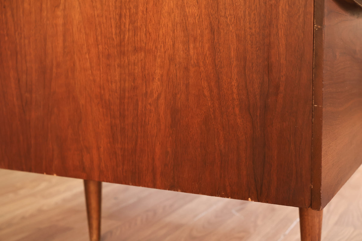 Flanders Walnut 4-Drawer Desk