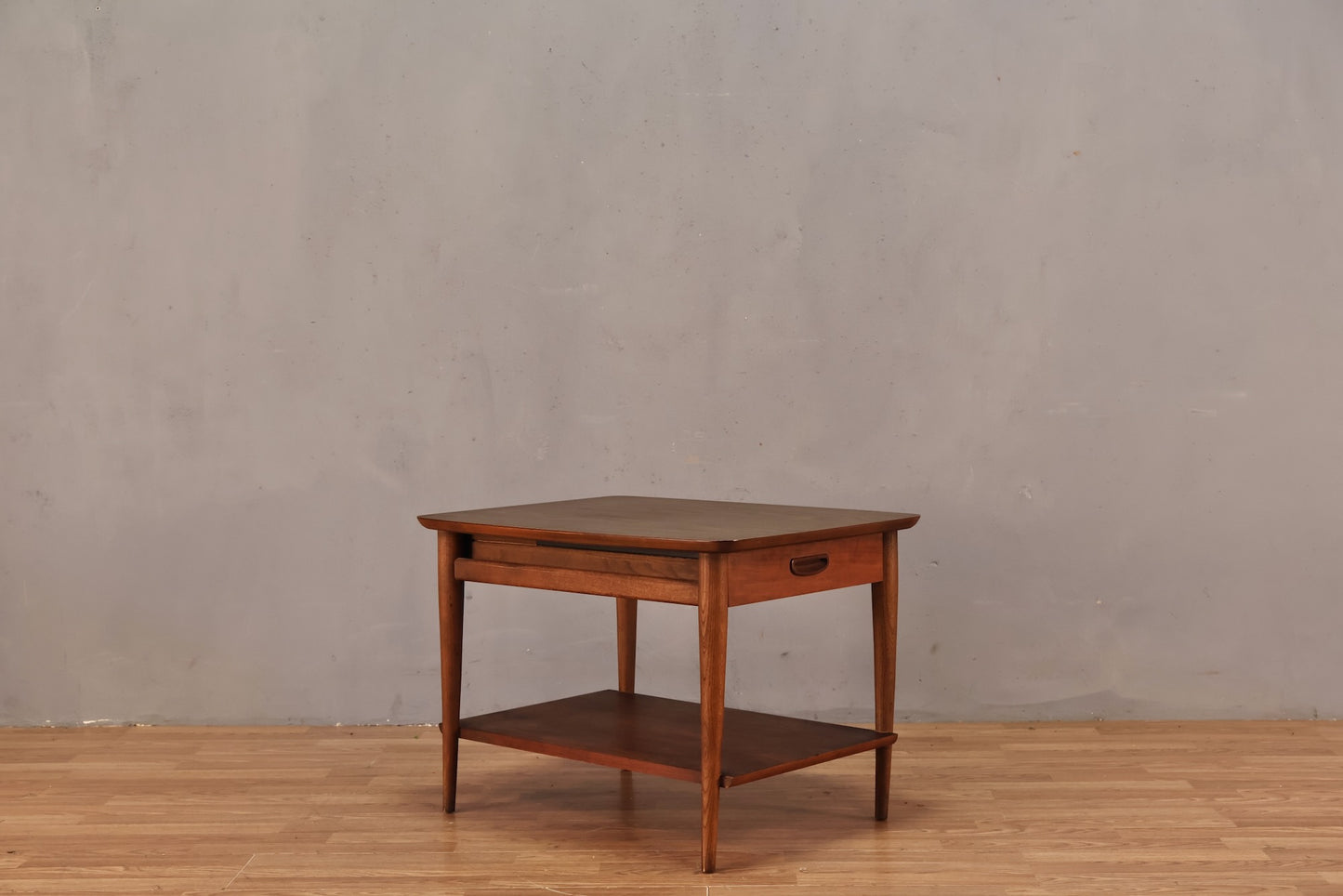 Lane Walnut & Laminate 1-Drawer End Table - ONLINE ONLY