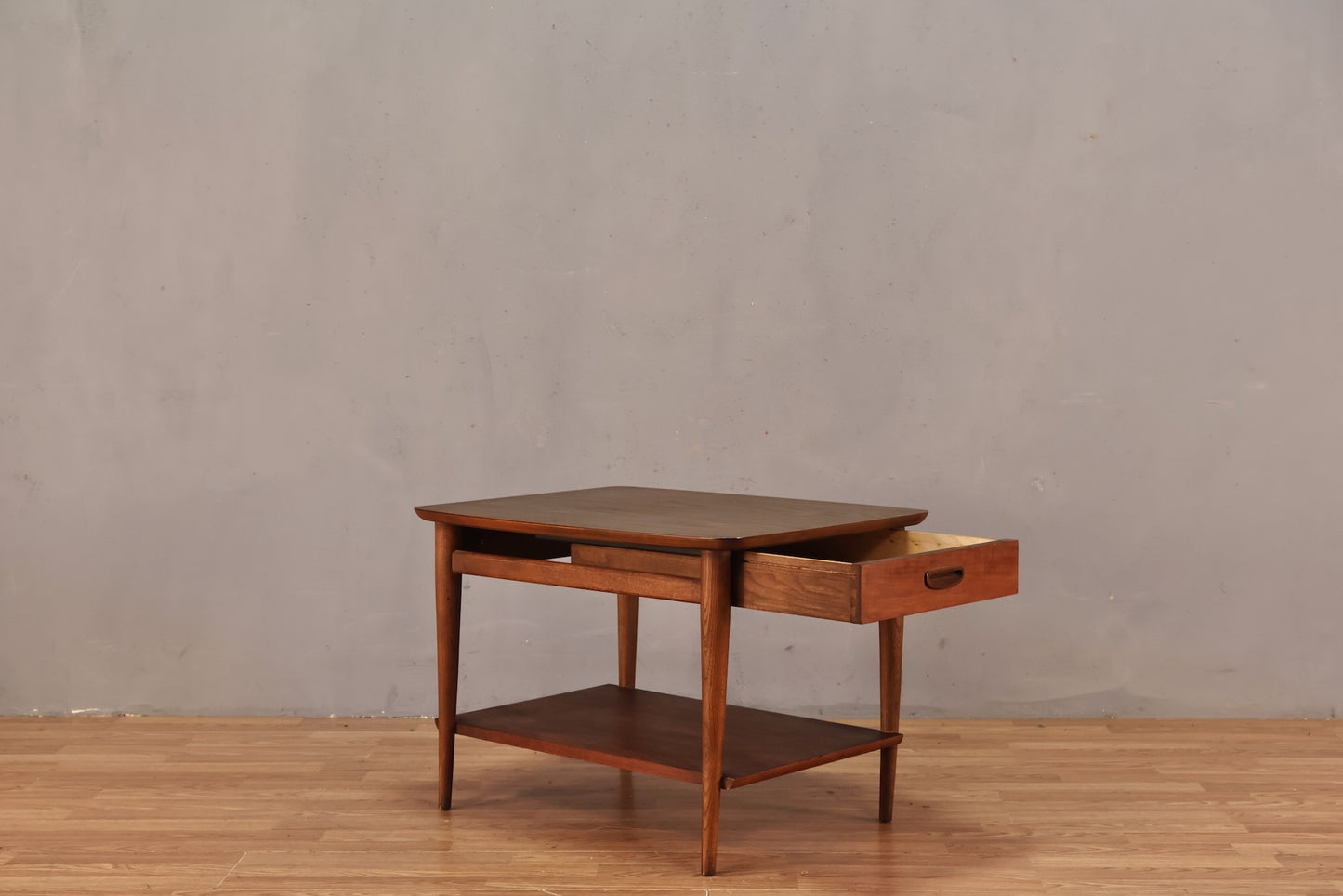 Lane Walnut & Laminate 1-Drawer End Table - ONLINE ONLY