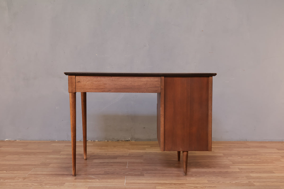 Flanders Walnut 4-Drawer Desk