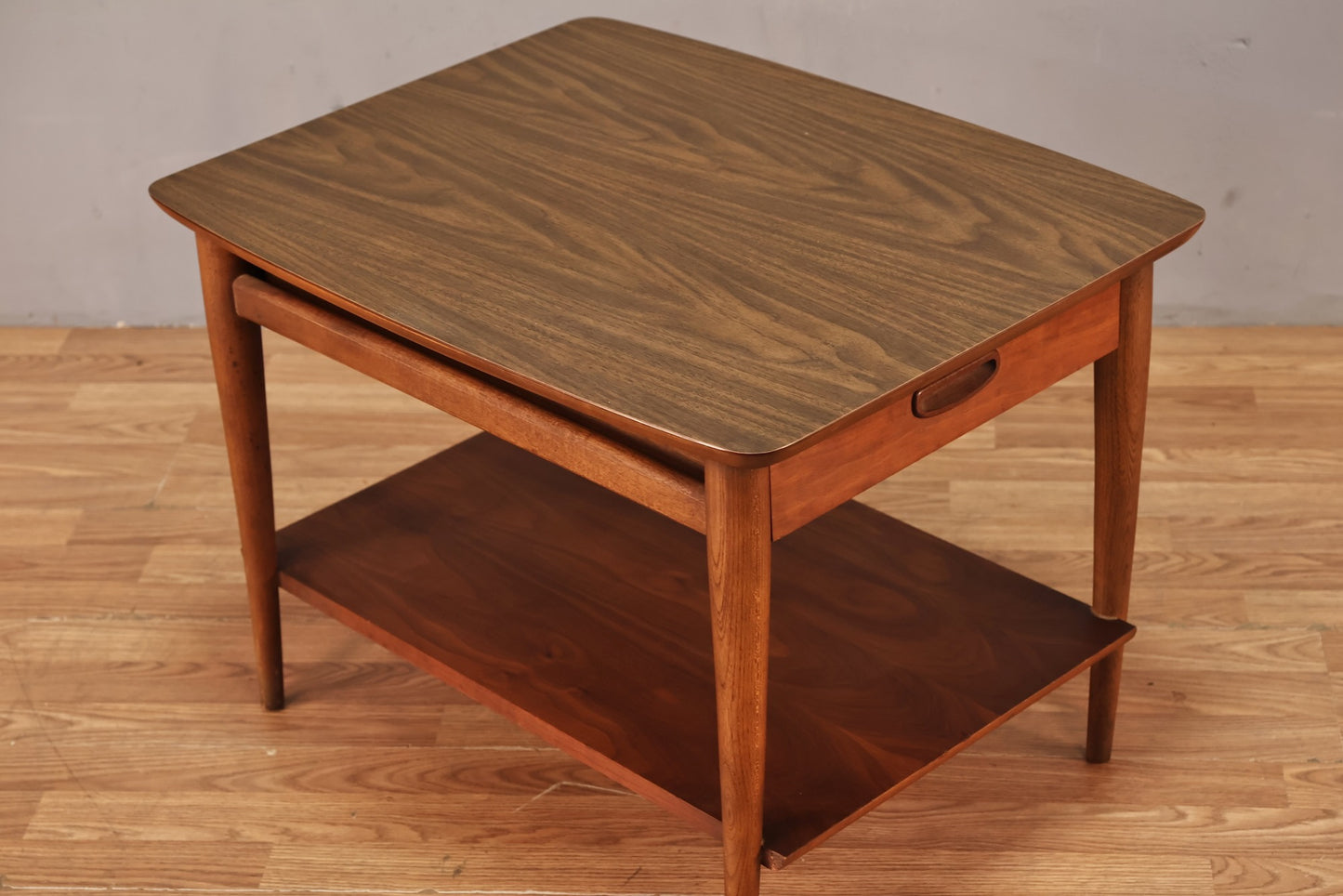 Lane Walnut & Laminate 1-Drawer End Table - ONLINE ONLY