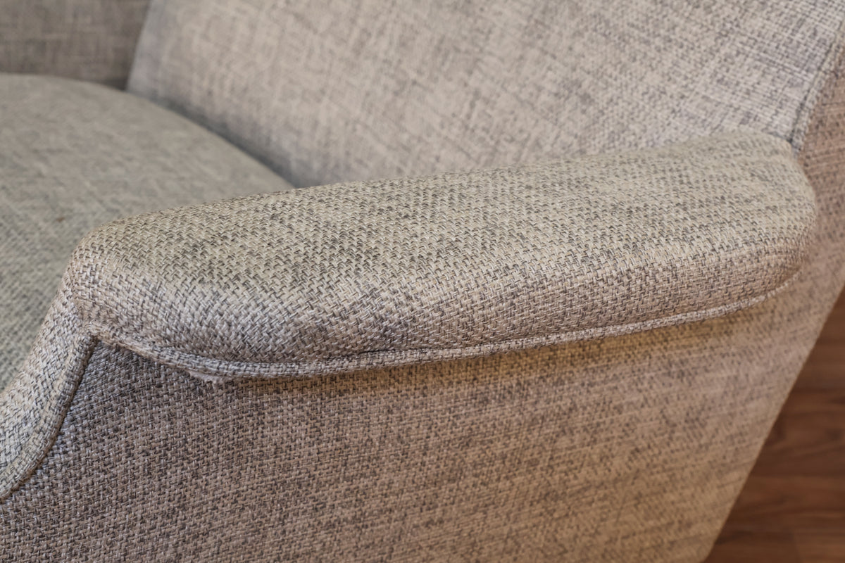 Modern Dove Gray Tweed Lounge Chair - ONLINE ONLY