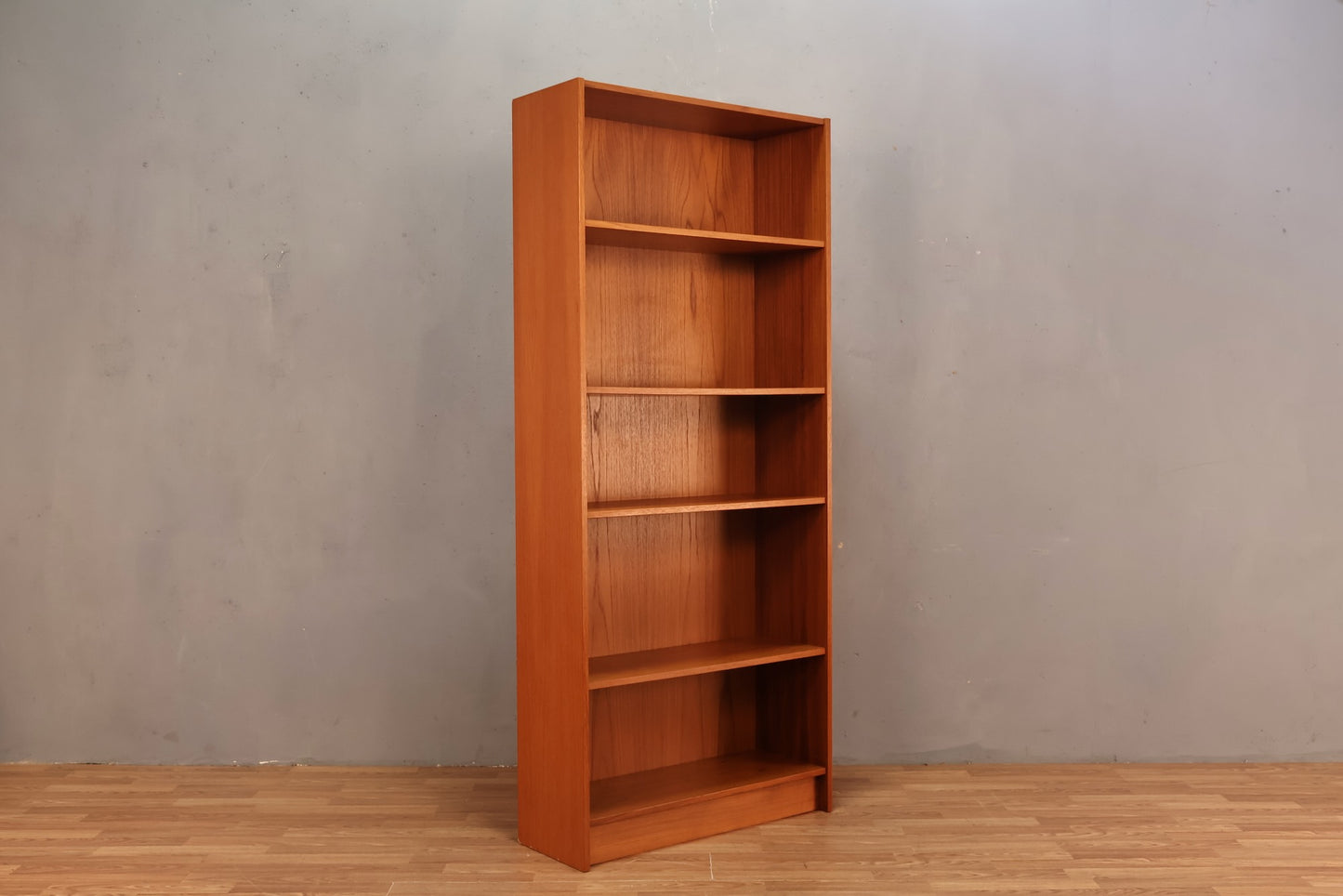 Danish Teak 5-Tier Bookshelf