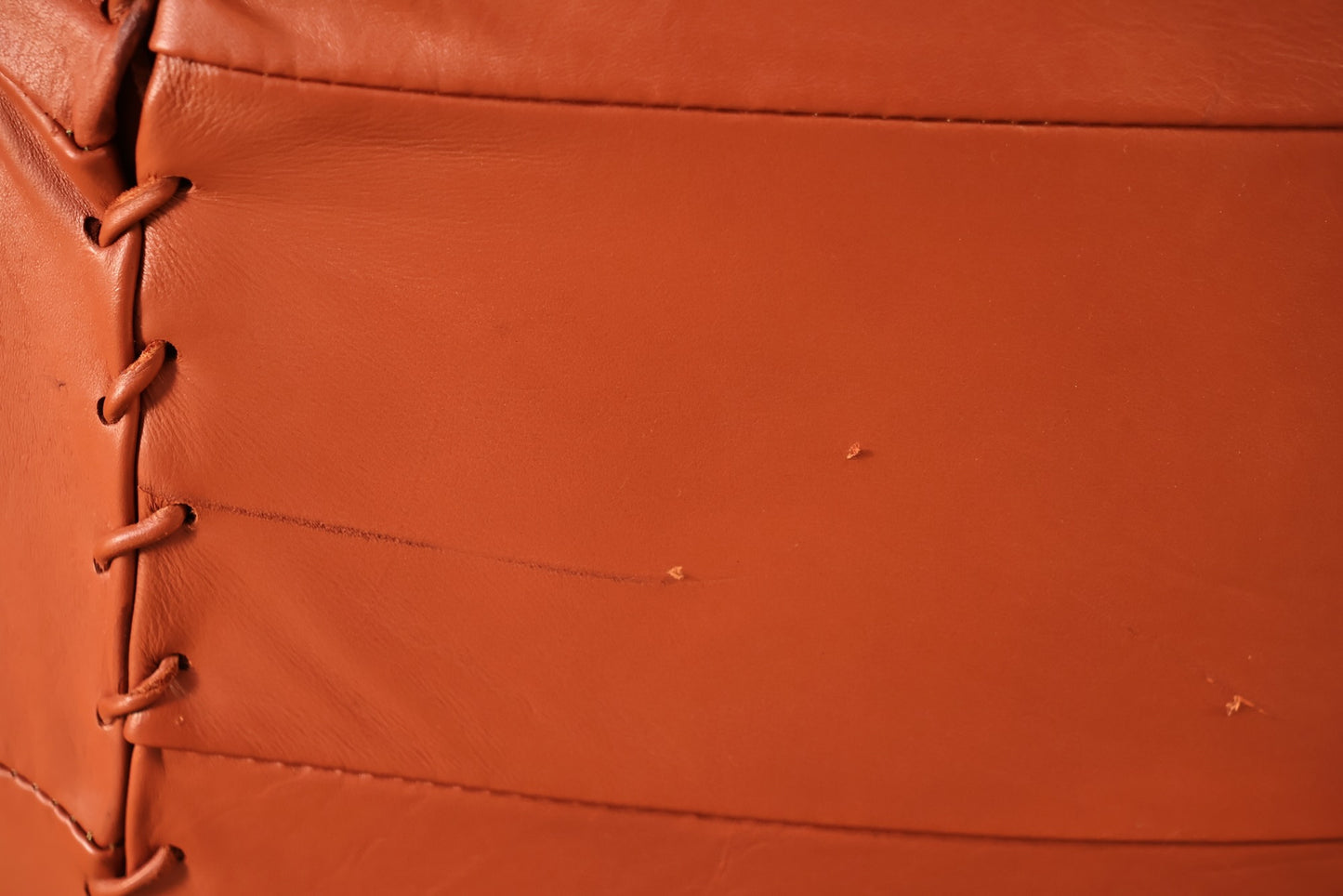 Brazilian Russet Leather Lounge Chair & Ottoman - ONLINE ONLY