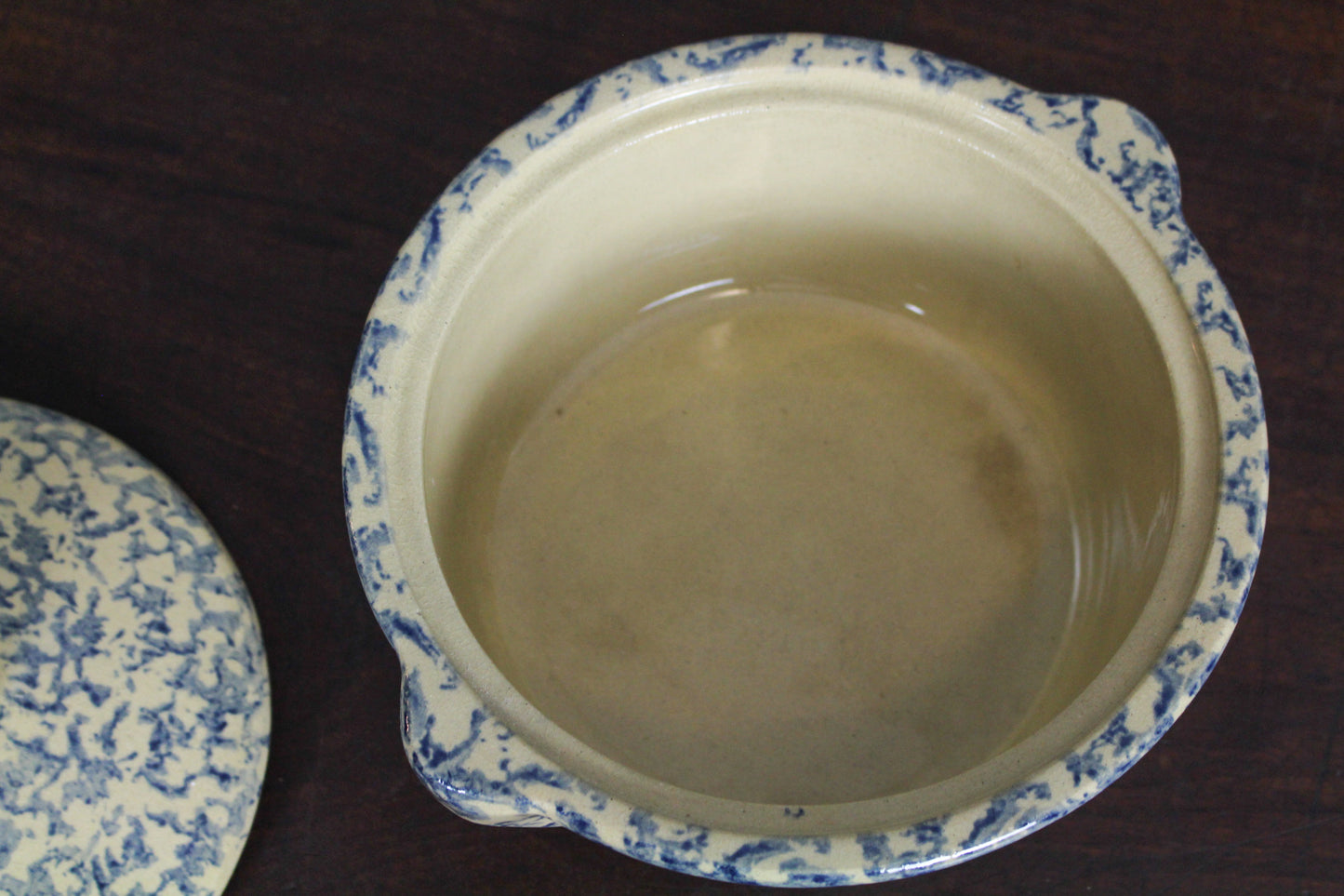 Roseville Ceramic Blue Wheat Pot