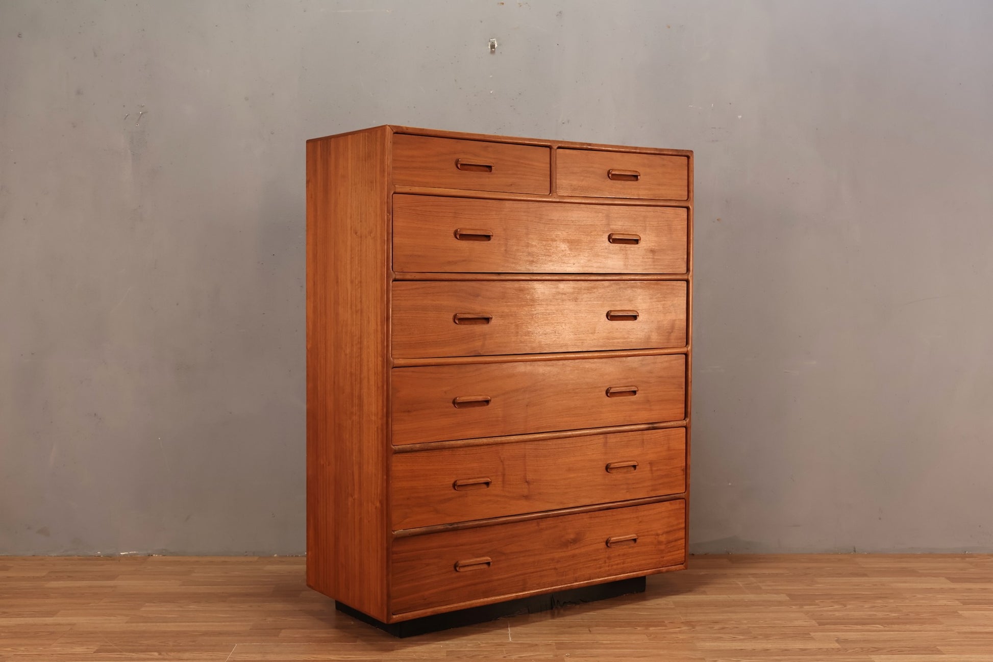Mid Century Teak 7-Drawer Highboy Dresser