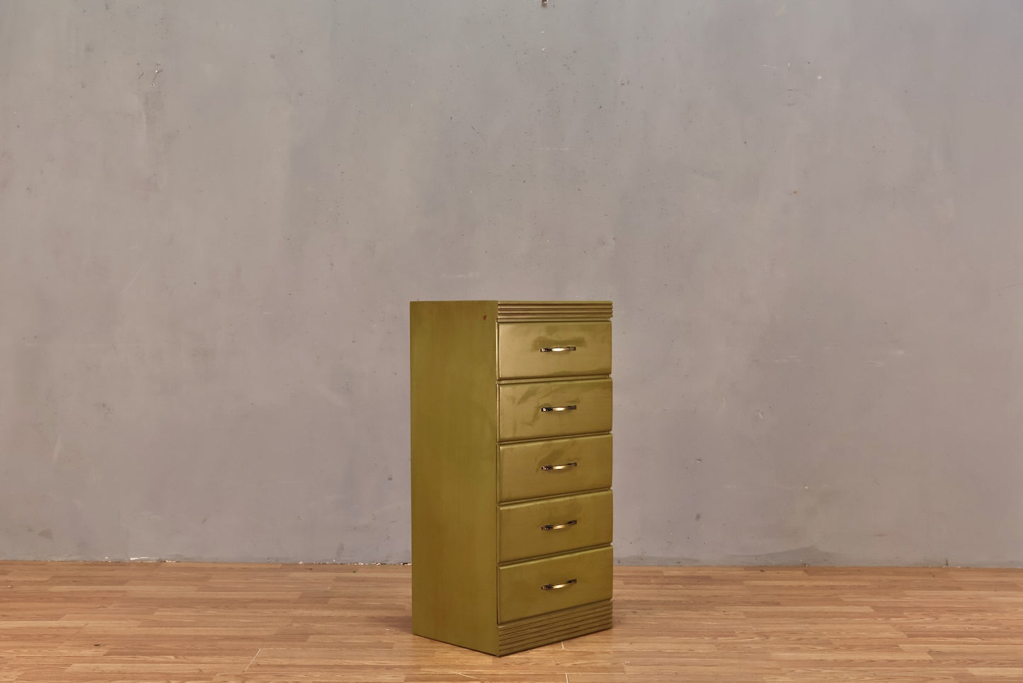 Slim Olive 5-Drawer End Table - ONLINE ONLY