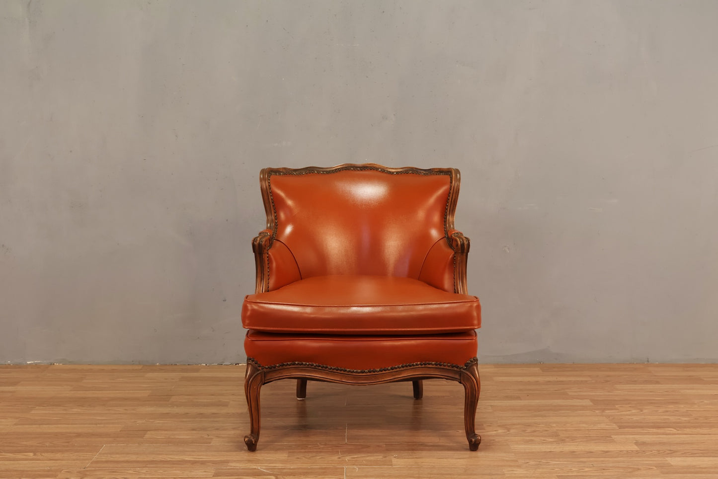 Papaya Vinyl Club Chair