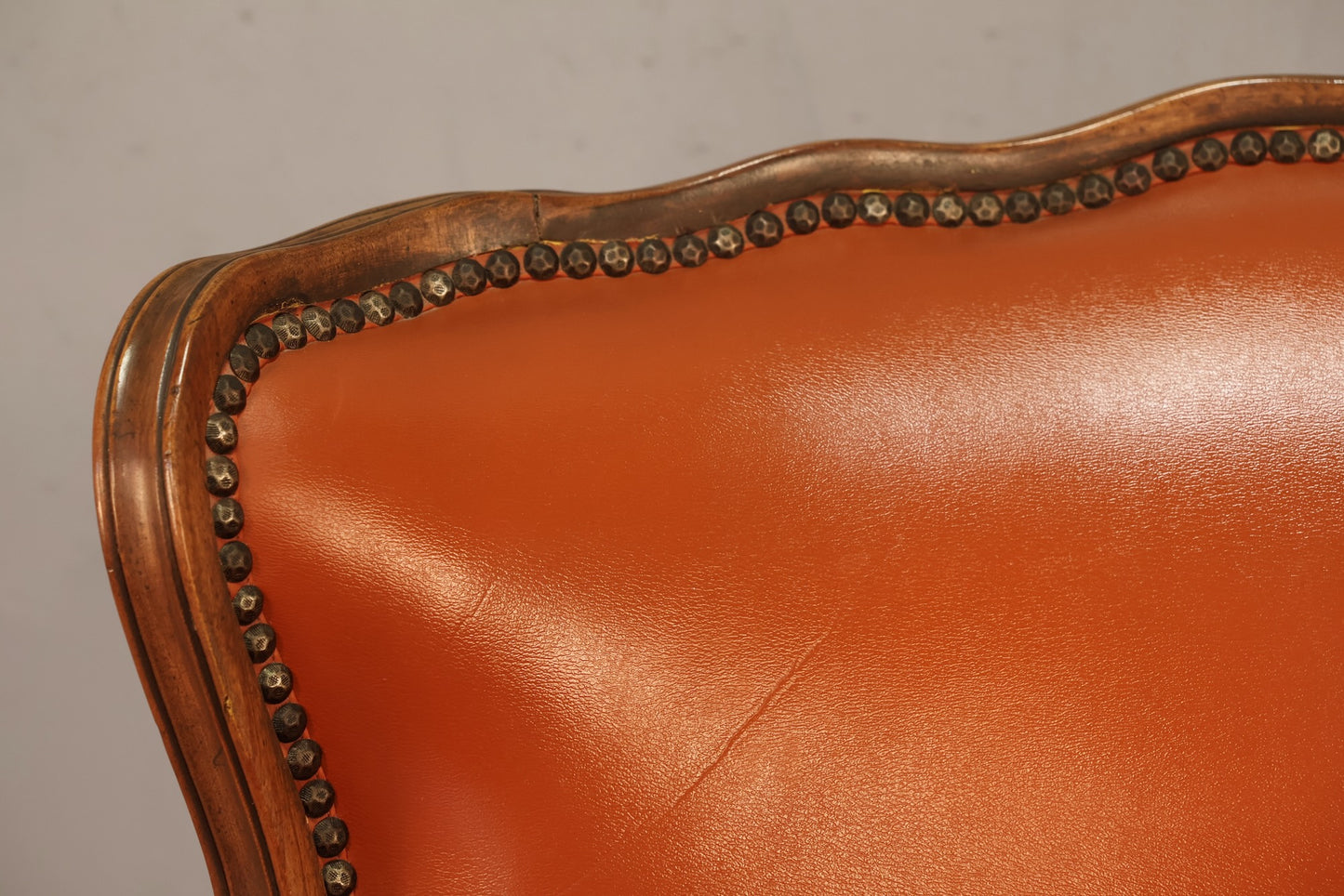 Papaya Vinyl Club Chair
