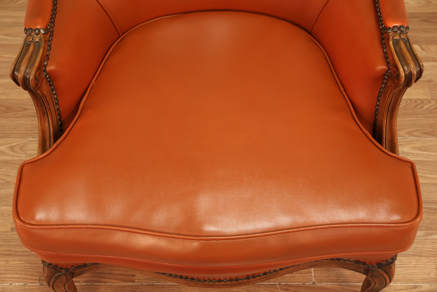 Papaya Vinyl Club Chair