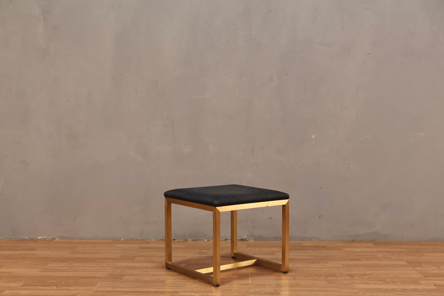 Navy & Brushed Brass Stool - ONLINE ONLY