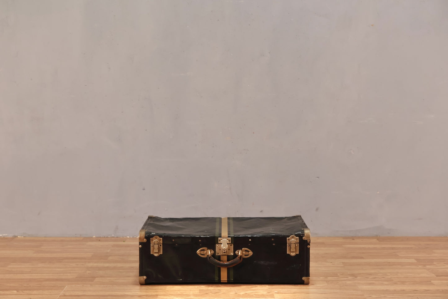Tin Stripe Steamer Suitcase - ONLINE ONLY