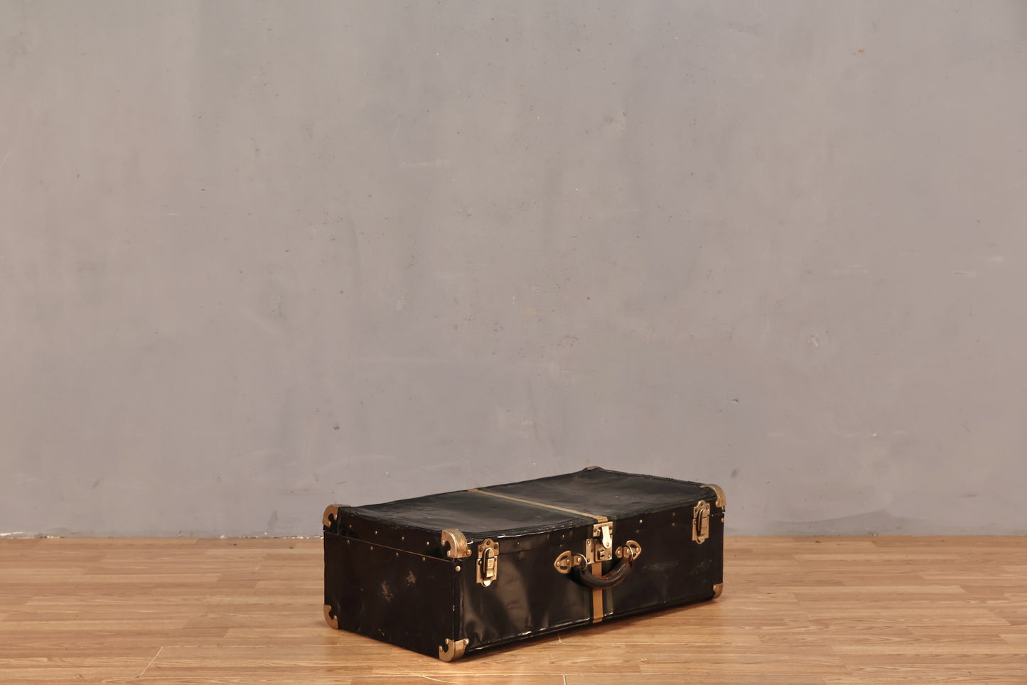 Tin Stripe Steamer Suitcase - ONLINE ONLY
