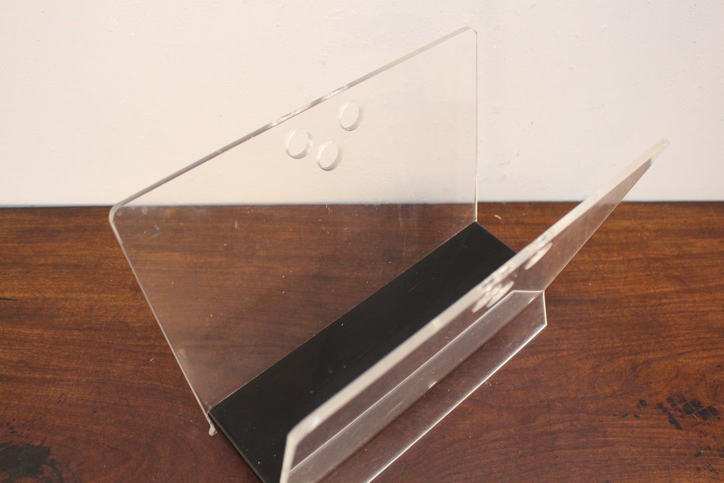 1960s Acrylic Magazine Caddy