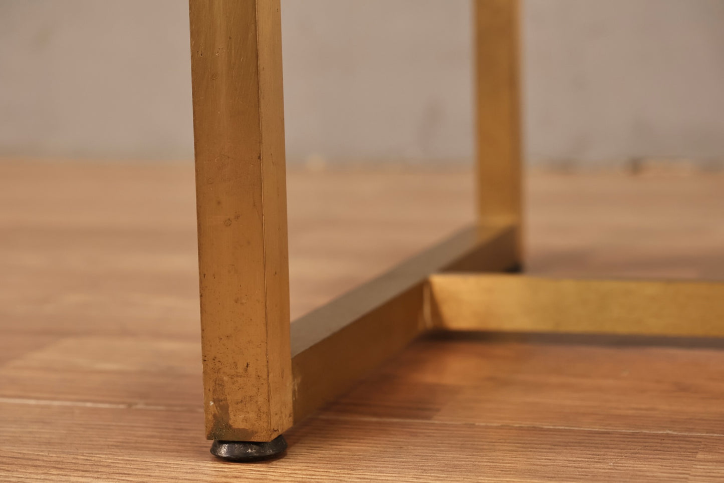 Navy & Brushed Brass Stool - ONLINE ONLY
