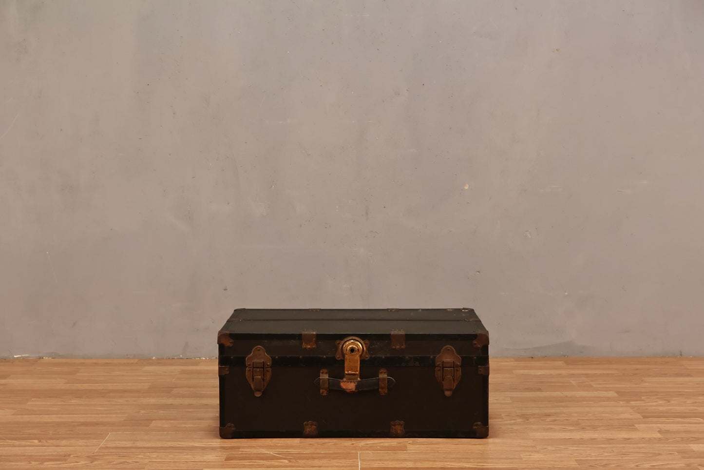 Low Slate Gray Steamer Trunk - ONLINE ONLY