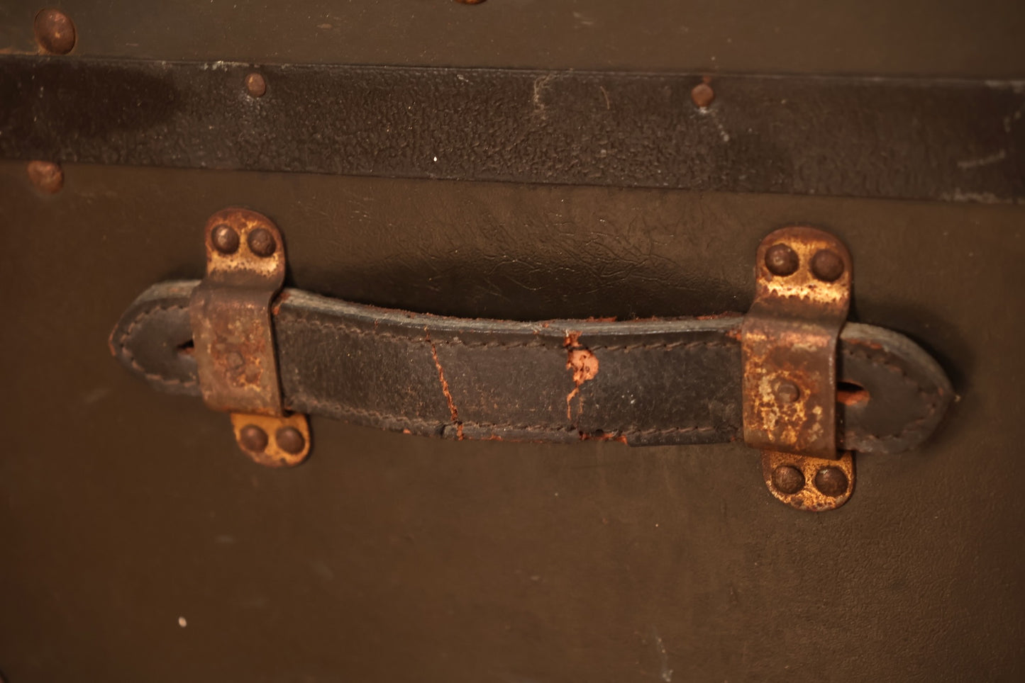 Low Slate Gray Steamer Trunk - ONLINE ONLY
