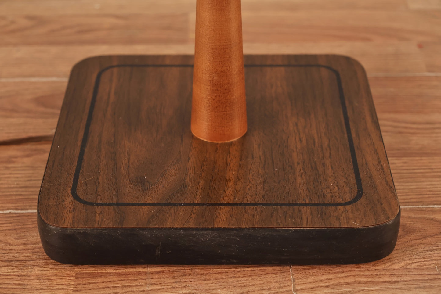 Mid Century Laminate Side Table Floor Lamp - ONLINE ONLY