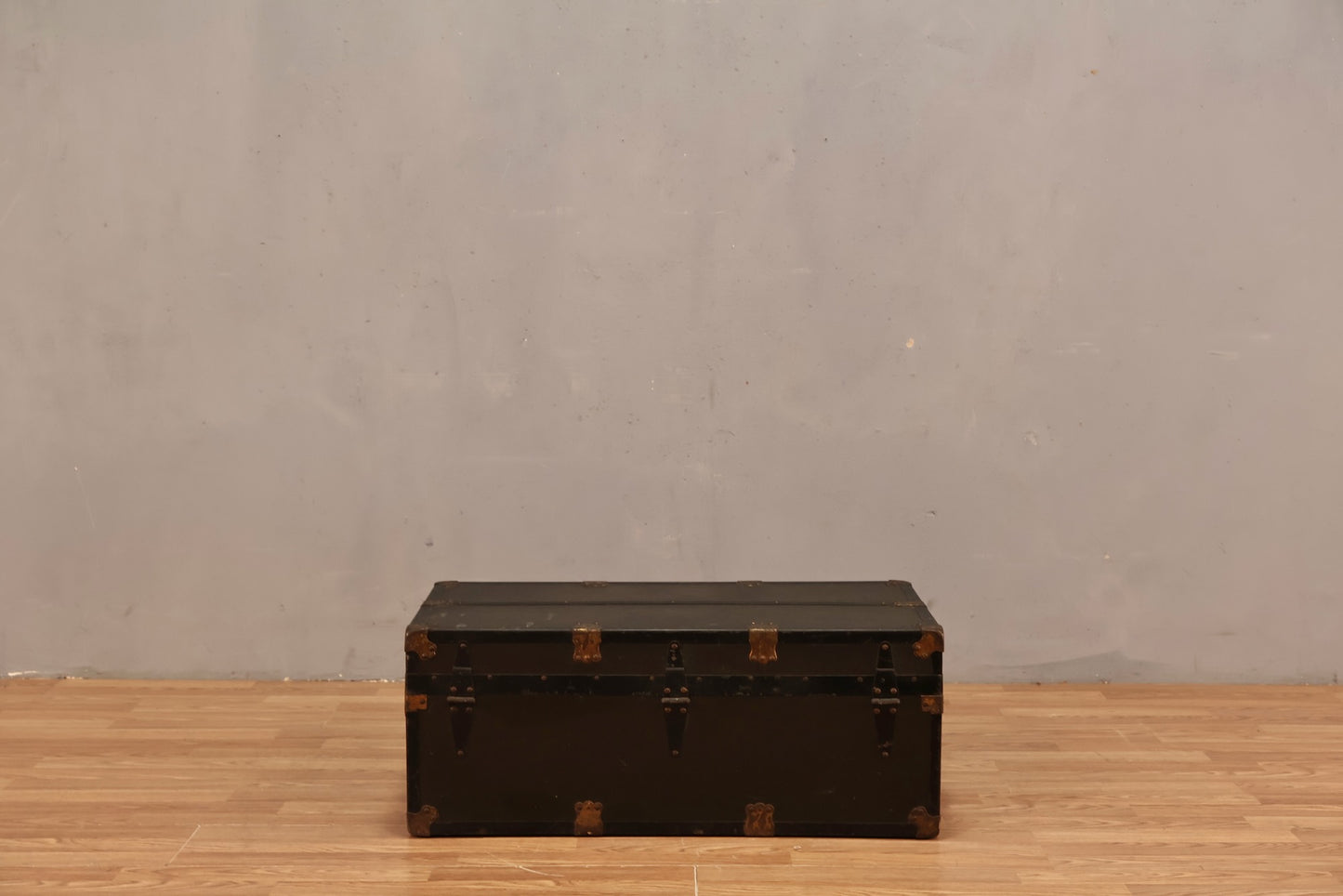 Low Slate Gray Steamer Trunk - ONLINE ONLY