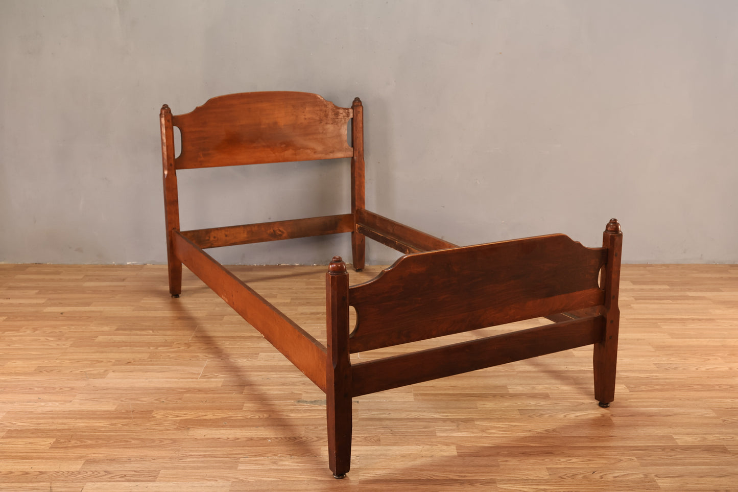 Country Maple Twin Bed Frame - ONLINE ONLY