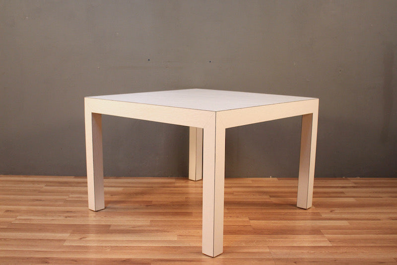 White Textured Laminate Parsons End Table – ONLINE ONLY