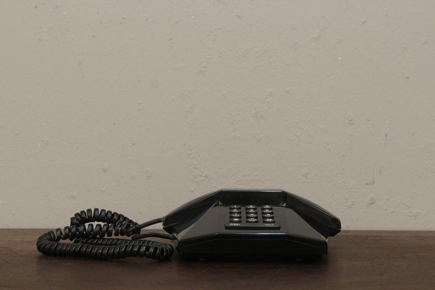 1980s TeleQuest Prism Black Telephone
