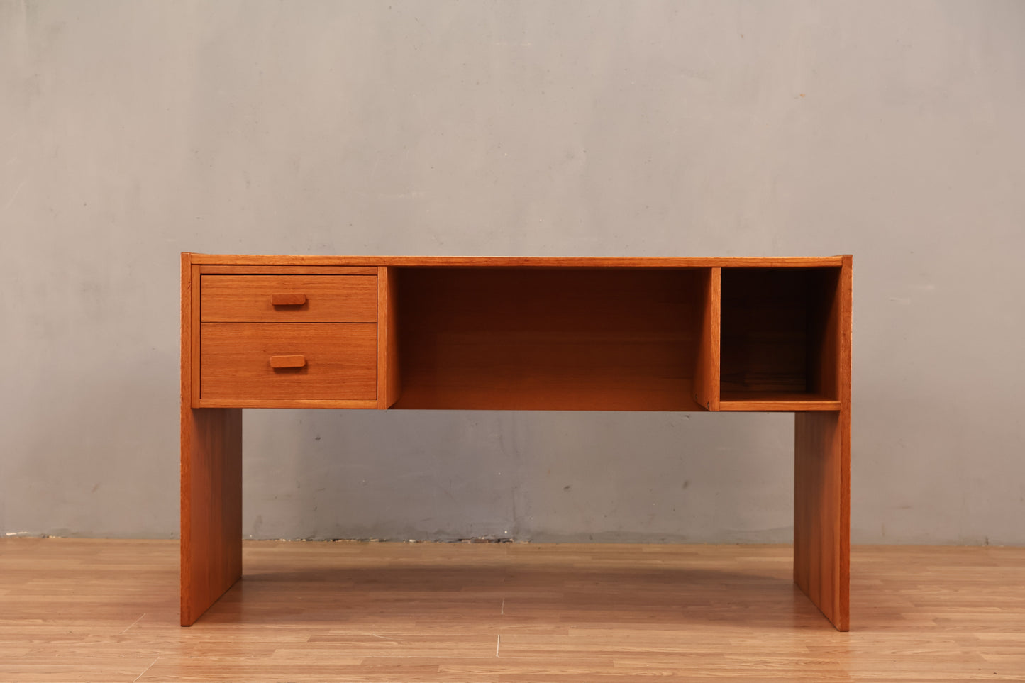 Danish Teak 2-Drawer Desk