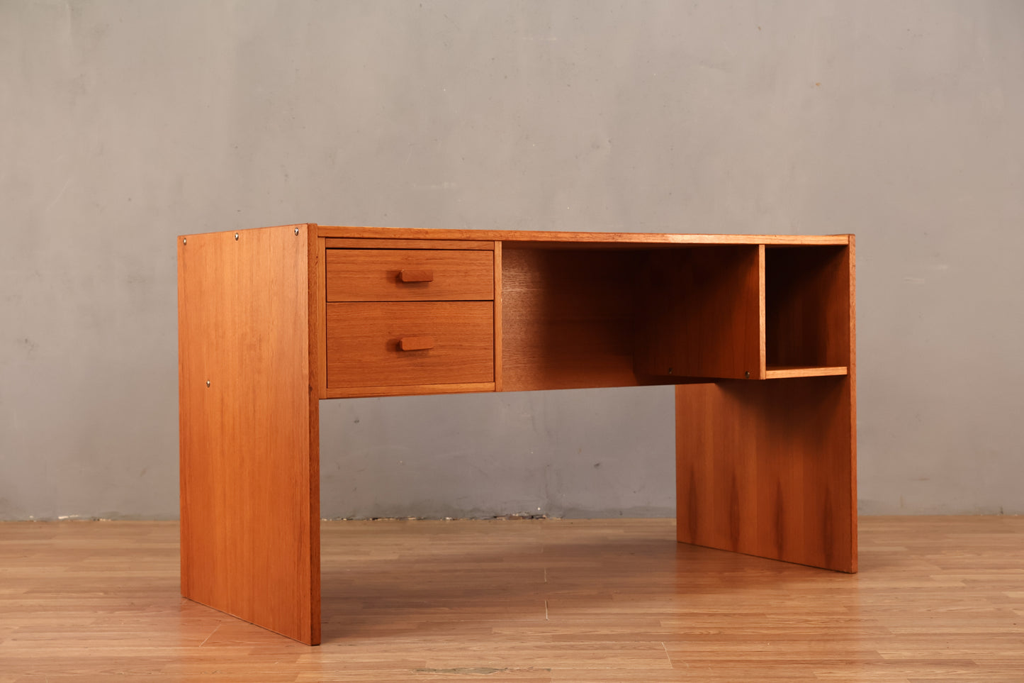 Danish Teak 2-Drawer Desk