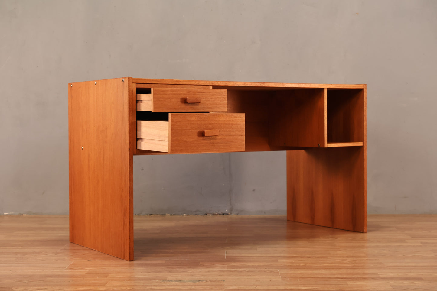 Danish Teak 2-Drawer Desk