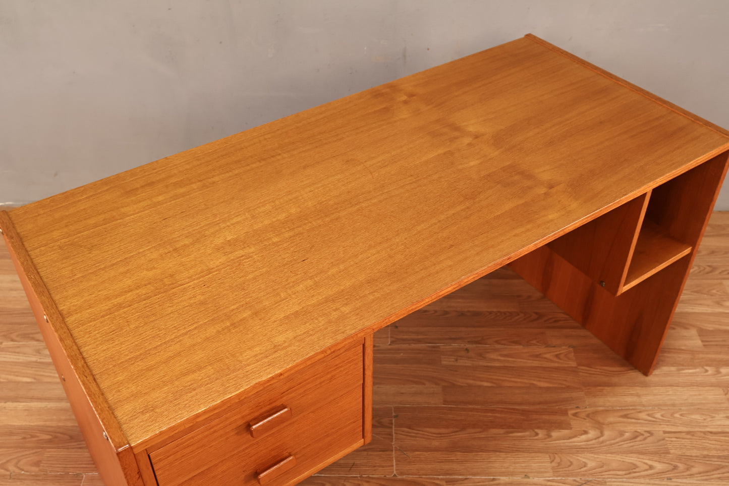 Danish Teak 2-Drawer Desk