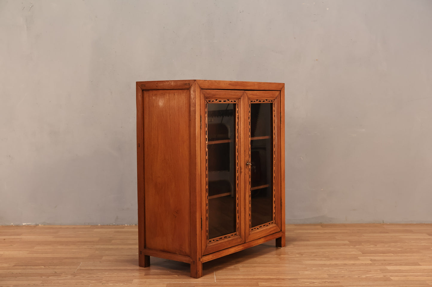 Compact Craftsman Glass-Front Cabinet - ONLINE ONLY